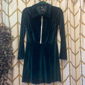 Valfre velvet long sleeve mini.